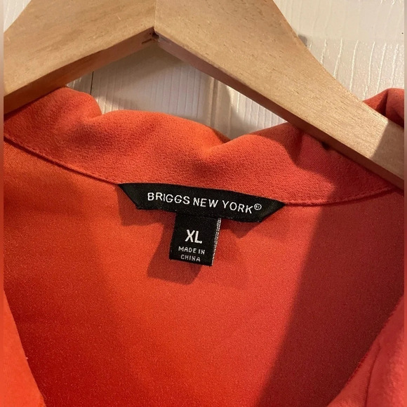 Briggs New York Y2K Fun Orange Button Blazer Jacket - Picture 2 of 6
